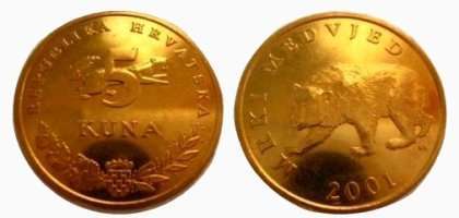 5 kuna zlatnih