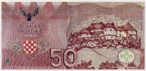 50 banica naličje