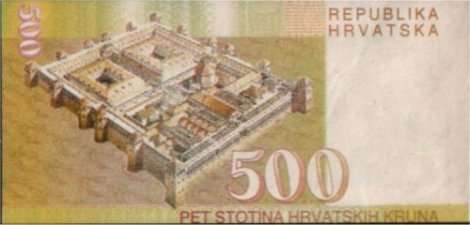 500 kruna naličje