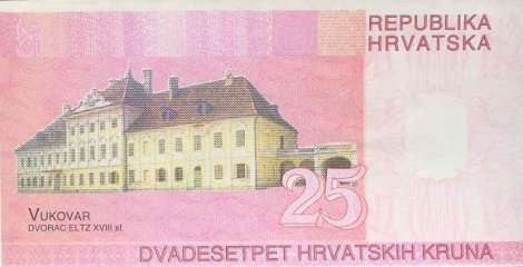 25 kruna naličje